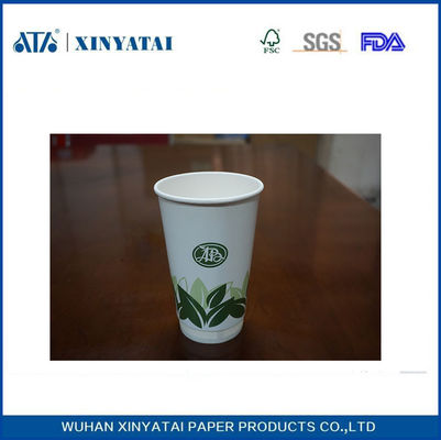 الصين صديقة للبيئة قابلة لإعادة التدوير ورقة الكؤوس 16OZ مزدوجة الجدار ورقة فناجين القهوة لحزمة شراب المزود